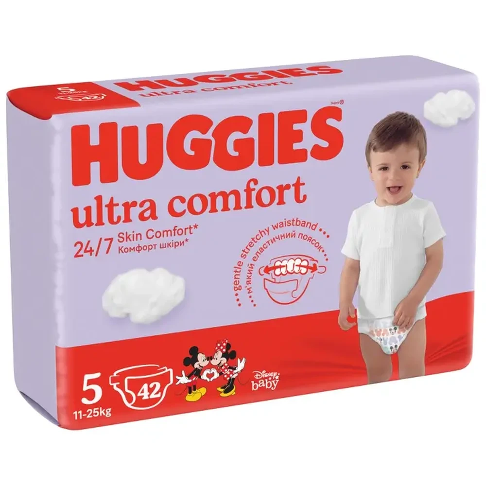 Підгузки Huggies Ultra Comfort 5, 11-25 кг, Jumbo, 42 шт