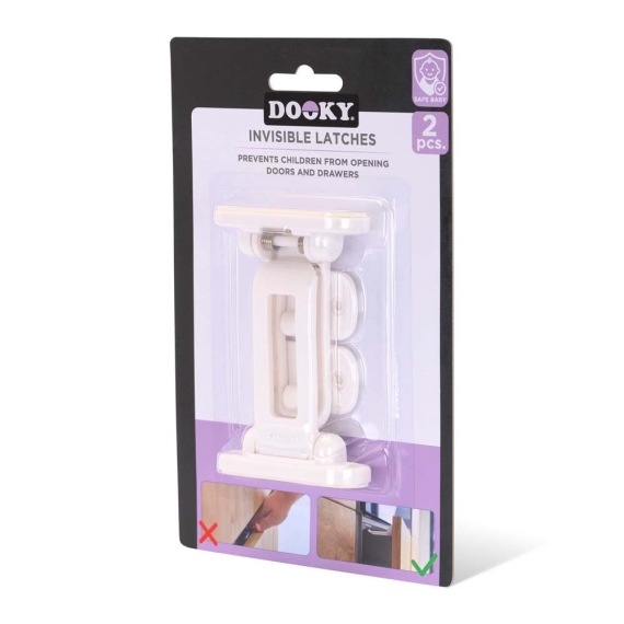 Блокіратор дверей меблів Xplorys Dooky White, 2 шт