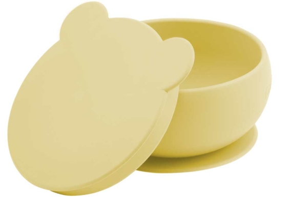 Глубокая тарелка силиконовая MinikOiOi Bowly (Mellow Yellow)