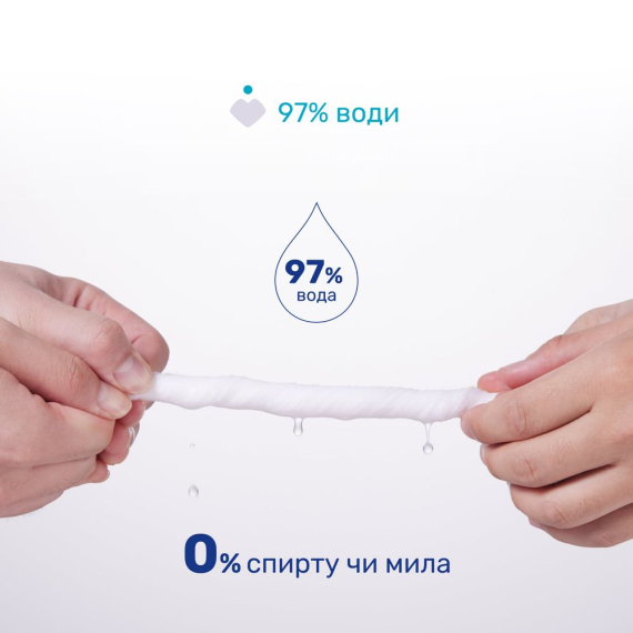 Серветки м`які очищаючі, біорозкладні Chicco, 60 шт