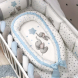 Комплект постельного белья Маленькая Соня Коллекция №6, 4 элемента (малыши-слоники / голубой)
