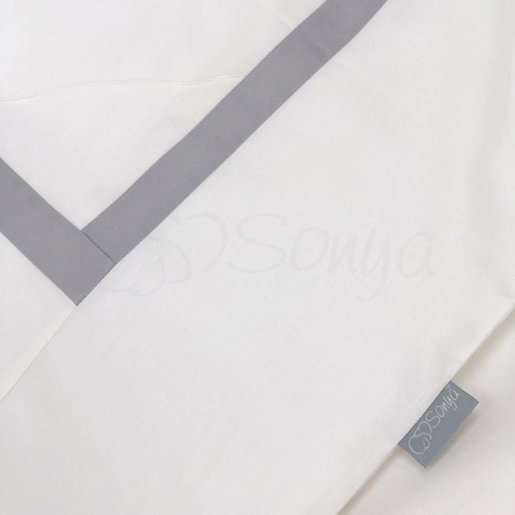 Постельный комплект Маленькая Соня Belissimo 120х60 см, 6 единиц (серый)