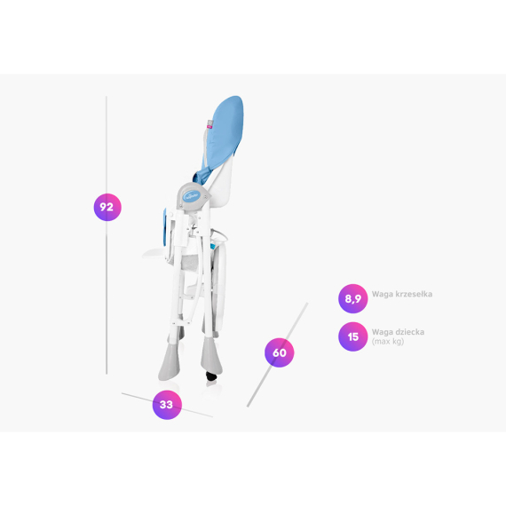 Стільчик для годування Baby Design Pepe New (05 Turquoise)