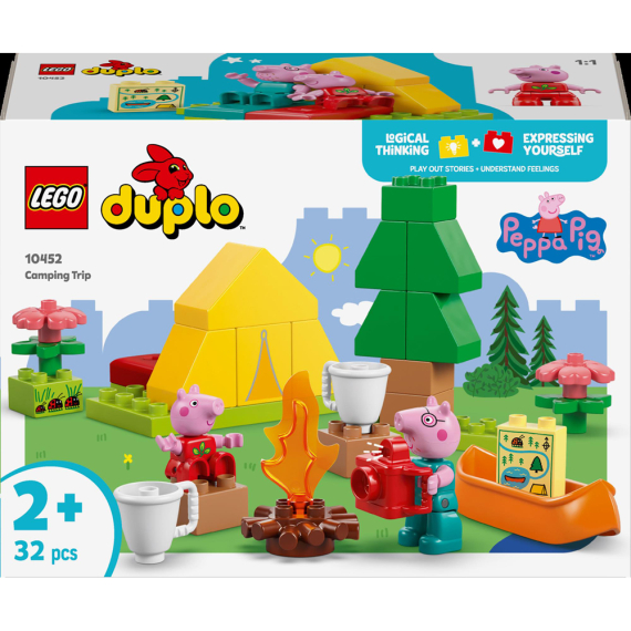 Конструктор LEGO DUPLO Свинка Пеппа Туристичний похід, 32 деталі