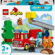 Конструктор LEGO DUPLO Town Пожежна машина зі шлангом і пожежником, 28 Деталей