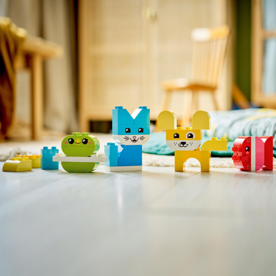 Конструктор LEGO DUPLO My First Чарівні творчі домашні улюбленці 3 в 1, 24 Деталі