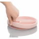 Секційна тарілка на присосці силіконова MinikOiOi Portions (Pinky Pink)