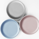Тарелка силиконовая MinikOiOi Basics-Plate (Mineral Blue)