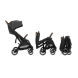 Прогулянкова коляска для двійні BEBE CONFORT Mane (Mineral Graphite)