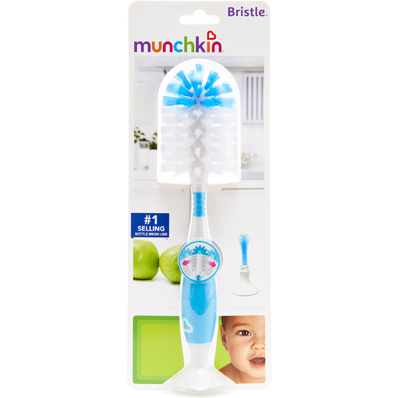 Щіточка для чищення пляшок Munchkin Bristle Bottle Brush (сірий)