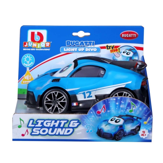 Іграшкова машинка BB Junior Bugatti Divo зі світлом та звуком