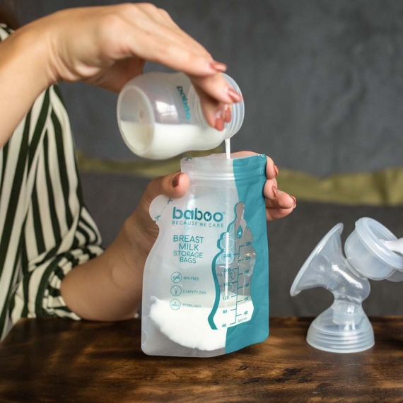 Пакети для зберігання грудного молока Baboo, 25 шт