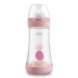 Бутылка пластиковая Chicco PERFECT 5, 240 мл, соска силиконовая от 2 месяцев, средний поток (розовая)