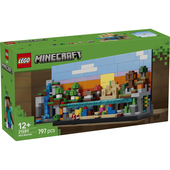 Конструктор LEGO Minecraft Мінібіоми, 797 Деталі
