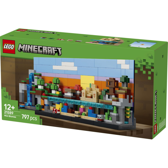 Конструктор LEGO Minecraft Мінібіоми, 797 Деталі