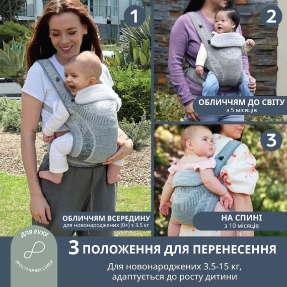 Рюкзак-переноска DreamBaby Inspire (Grey)