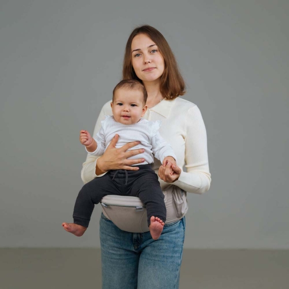 Переноска дитяча Love & Carry Хіпсіт 6 в 1(Сіро-бежевий)