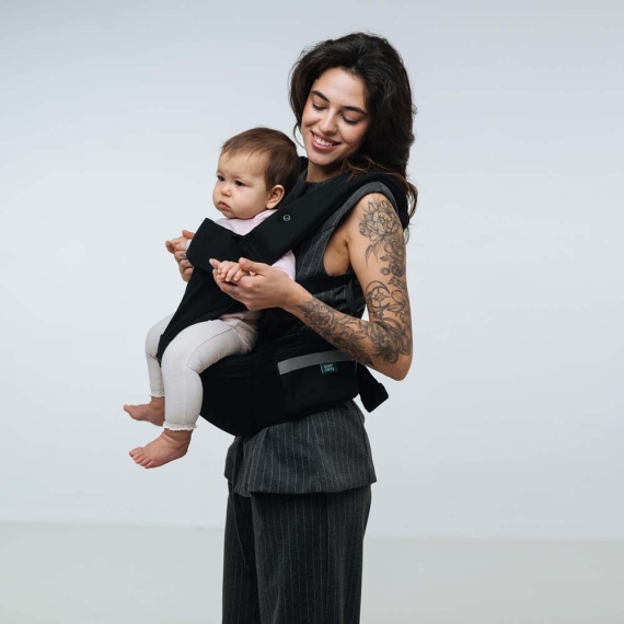 Переноска дитяча Love & Carry Хіпсіт 6 в 1(Чорний)