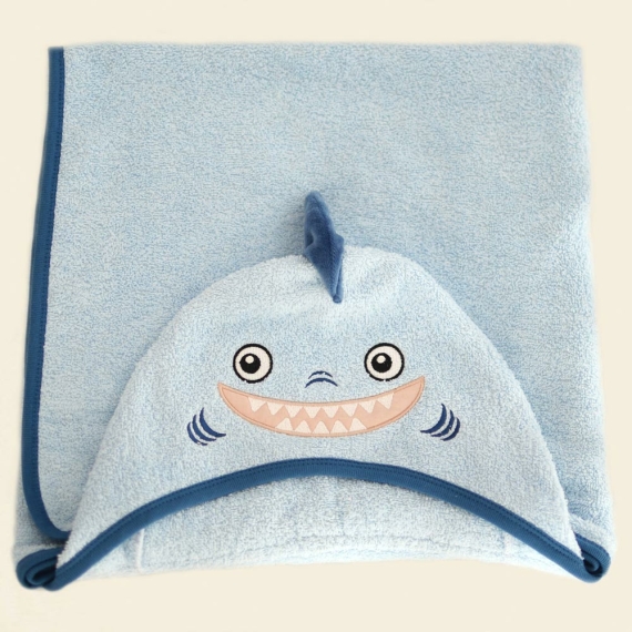 Пеленка для купания Baby Veres Shark blue 80х120 см