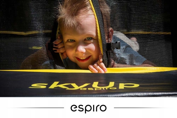 Батут Espiro Sky Up 8F, 244 см (Green/Black)