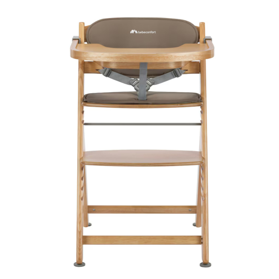 Стільчик для годування з вкладишем BEBE CONFORT Timba (Natural Wood / Beige Ecom)