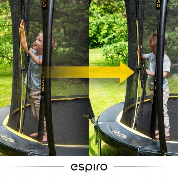 Батут Espiro Sky Up 8F, 244 см (Green/Black)