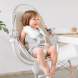 Стільчик для годування Bloom Fresco з бавовняним вкладишем (White / Coconut White)