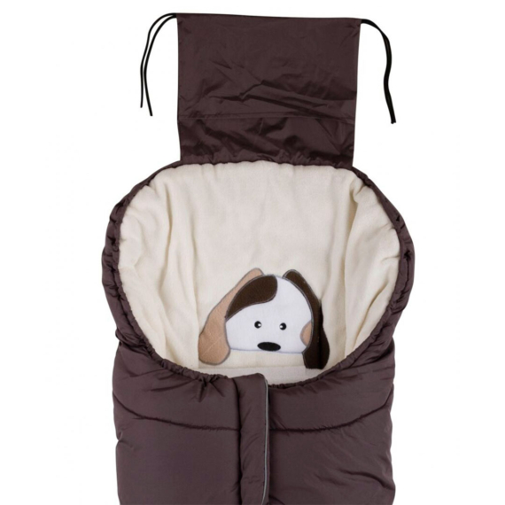 Конверт Nuvita 9605 Сuccioli Junior (коричневий/пес/бежевий)