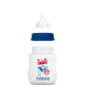 Пляшечка для годування Baboo Marine Антиколікова, 150 мл, повільний потік, 0+ (синя)