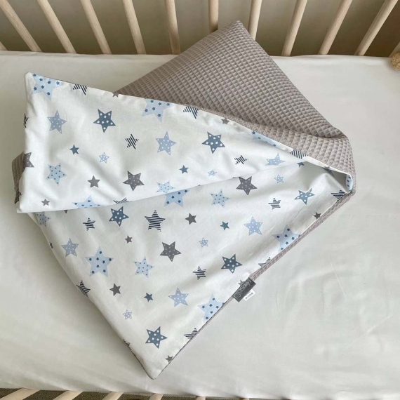 Плед-конверт с одеялом Baby Dream Stars (голубой)