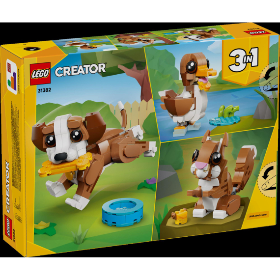 Конструктор LEGO Creator Чарівні тварини: грайливе цуценя, 336 Деталей