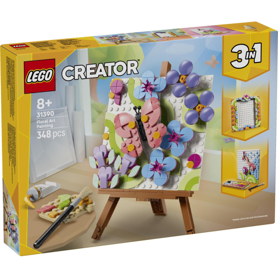 Конструктор LEGO Creator 3 в 1 Декоративний живопис Квіткове мистецтво, 348 деталі
