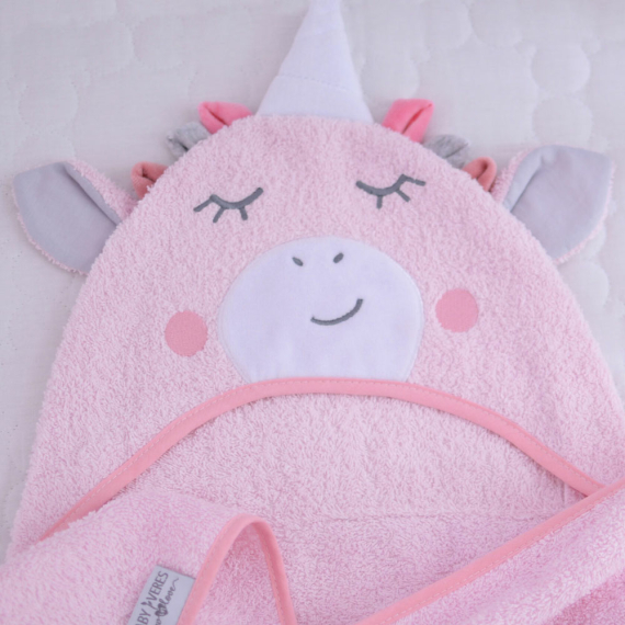 Пеленка для купания Baby Veres Unicorn pink 80х120 см