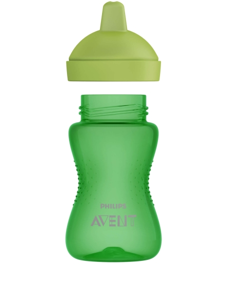 Чашка-непроливайка Avent з твердим носиком, 18 міс+, 300 мл (зелена)