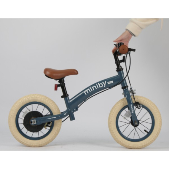 Велосипед-біговел Qplay Miniby 3 в 1/12" (Grey-Blue)
