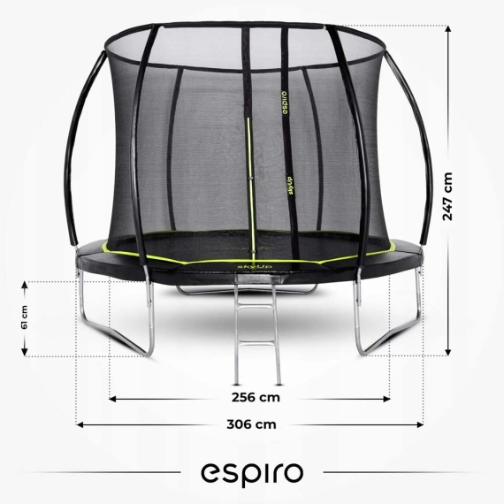 Батут Espiro Sky Up F10, 305 см (Green/Black)