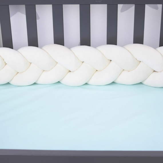 Бампер-коса Baby Veres 120х15 см (Milk)