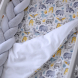 Сменная постель Baby Veres Фланель, 3 единиц (динозаврики на белом)