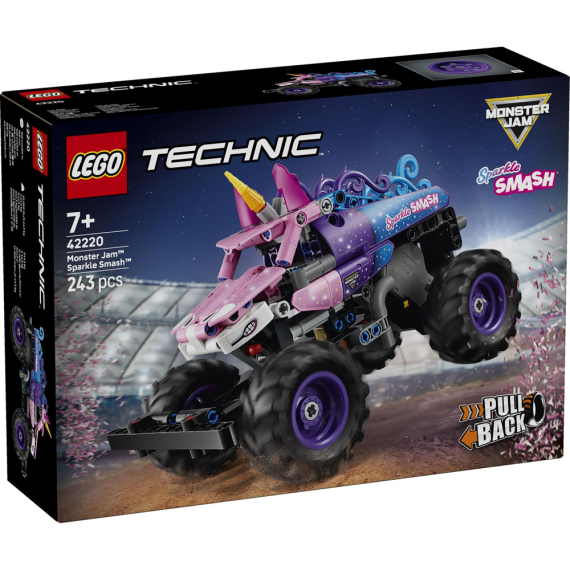 Конструктор LEGO Technic Monster Jam Sparkle Smash із функцією «Pull-Back», 243 Деталі