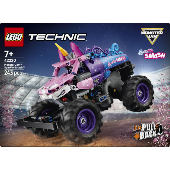 Конструктор LEGO Technic Monster Jam Sparkle Smash із функцією «Pull-Back», 243 Деталі
