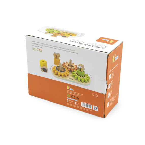 Розвивальна іграшка Viga Toys Звірята на шестерінках