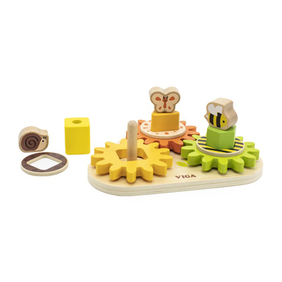 Розвивальна іграшка Viga Toys Звірята на шестерінках