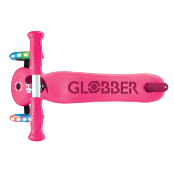 Самокат GLOBBER серії GO UP SPORTY 360 колеса з підсвіткою 1+ (фуксія)