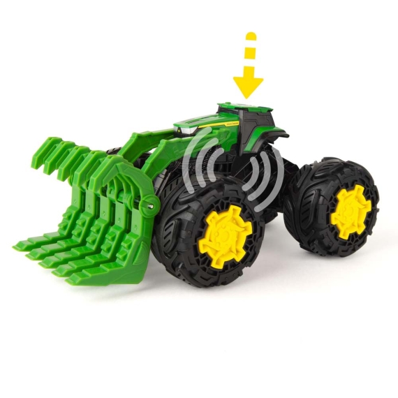 Машинка Трактор John Deere Kids Monster Treads з ковшем і великими колесами