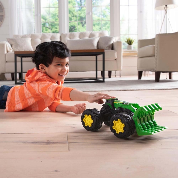 Машинка Трактор John Deere Kids Monster Treads з ковшем і великими колесами