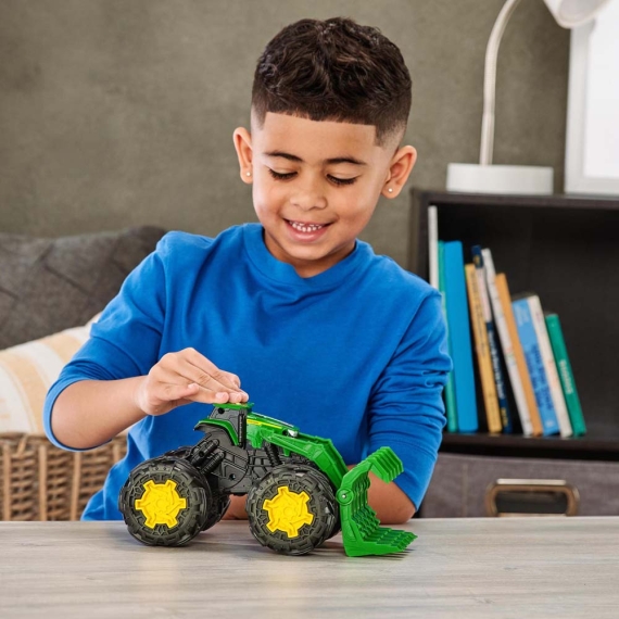 Машинка Трактор John Deere Kids Monster Treads з ковшем і великими колесами