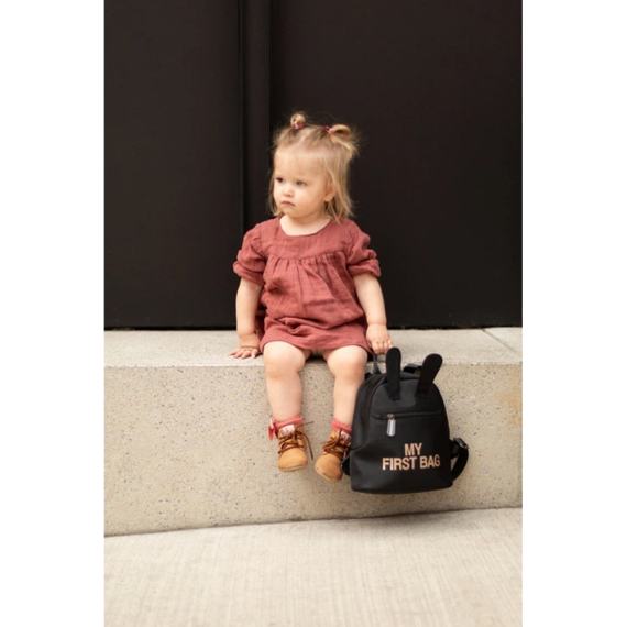 Рюкзак дитячий Childhome My first bag (black/gold)