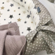 Кокон Маленька Соня Baby Design Premium (сіро-бежевий із зірками)