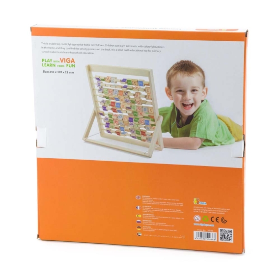 Дерев'яна гра Viga Toys Вивчаємо множення