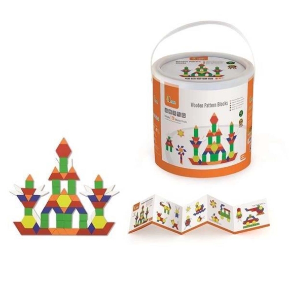 Дитяча мозаїка Viga Toys Дерев'яні картинки, 250 ел